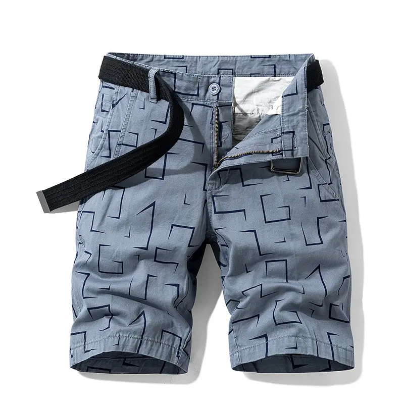 New Summer Men Cotton Thin Casual Shorts Good Quality Jogger Tooling Short Pants Male Straight Loose Shorts Knee Legth Size 38