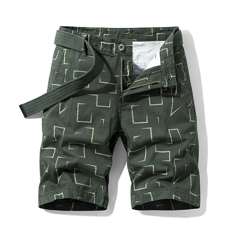 New Summer Men Cotton Thin Casual Shorts Good Quality Jogger Tooling Short Pants Male Straight Loose Shorts Knee Legth Size 38