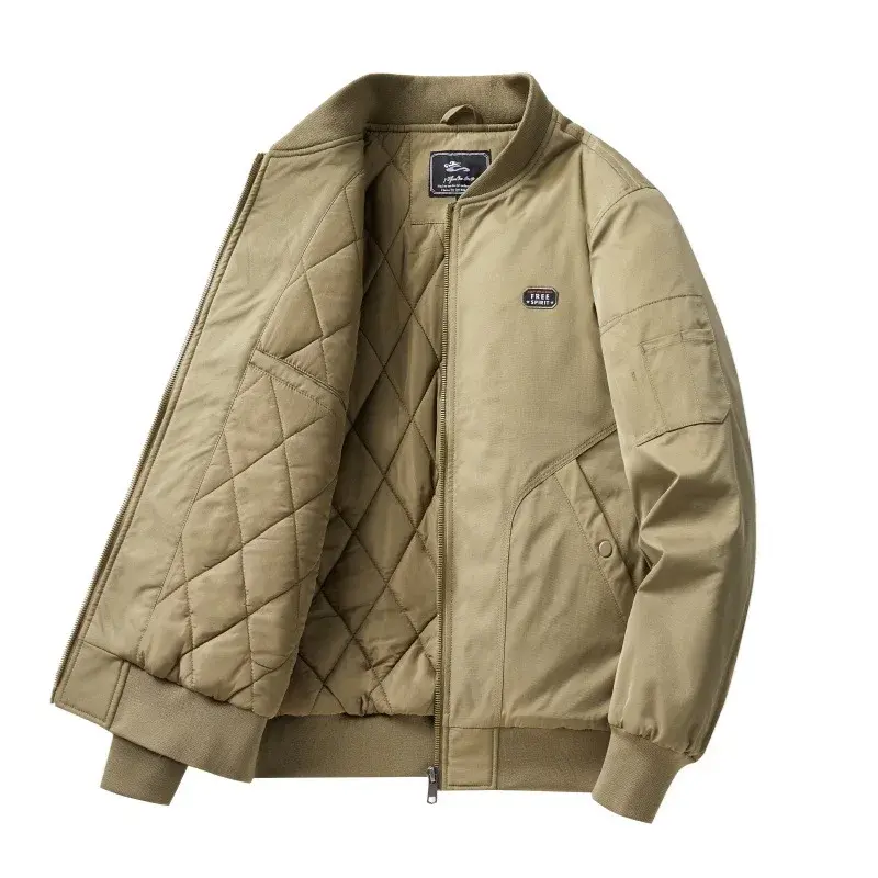New Fashion Men Thicker Winter Bomber Jackets Casual Baseball Coats Male Warm Parkas Tooling Coats Man Cargo Jackets Size 4XL