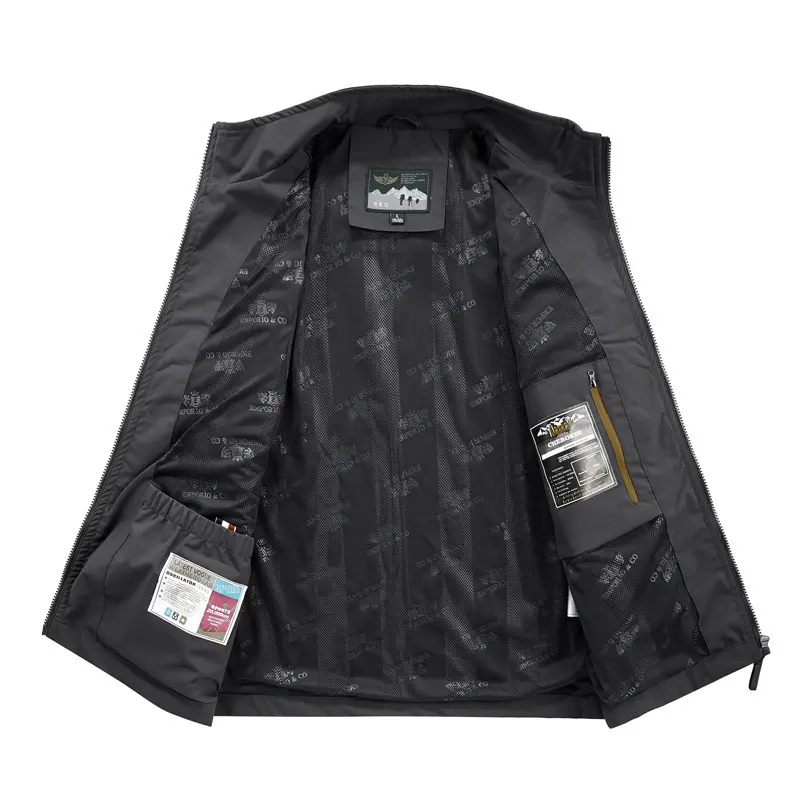 New Summer Men Outdoor Large Pockets Cargo Vests Thin Mesh Breathable Waistcoats Climbing Sleeveless Jackets Male Casual Vests 6