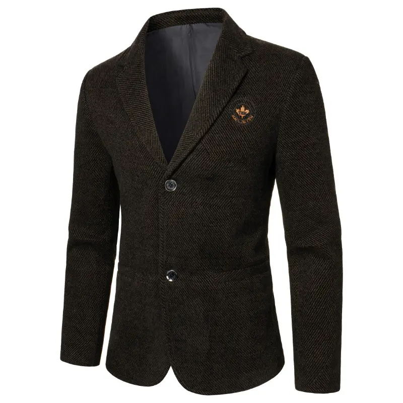 New Spring Autumn Men Cashmere Business Blazers Suits Jackets High Quality Male Woolen Casual Slim Fit Blazers Coats Clothing 3X