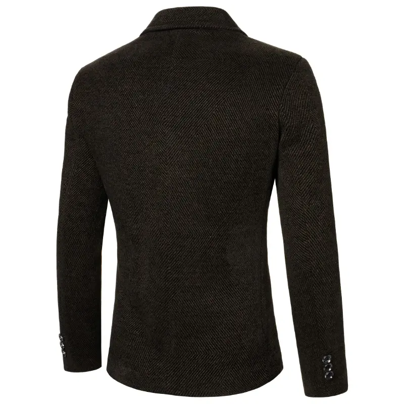 New Spring Autumn Men Cashmere Business Blazers Suits Jackets High Quality Male Woolen Casual Slim Fit Blazers Coats Clothing 3X