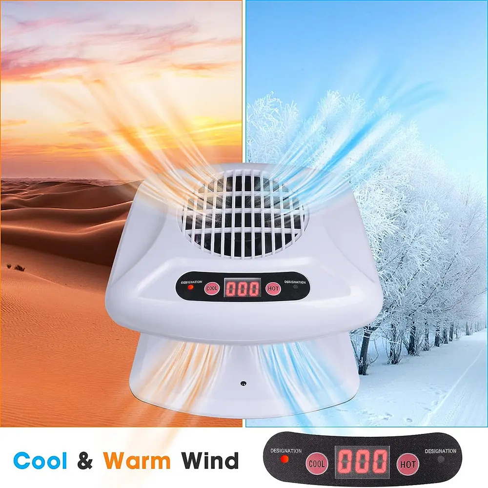 LINMANDA Air Nail Dryer 300W 2 in 1 Automatic Induction Cold Hot Air Nail Polish Drying Fan Wind Blower Dryer Home and Salon Use