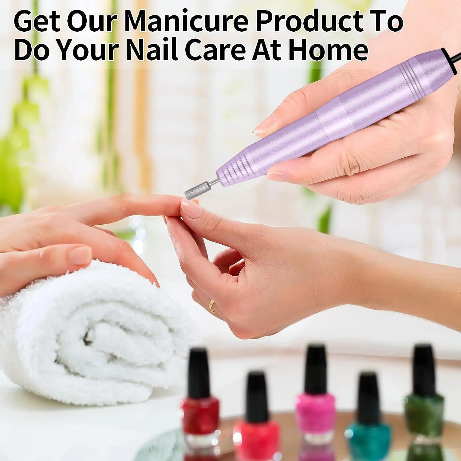 LINMANDA High-Power Metal Electric Nail Sander Gel Polish Remover Tools Protable Nail Drill Machine Milling Cutter For Manicure