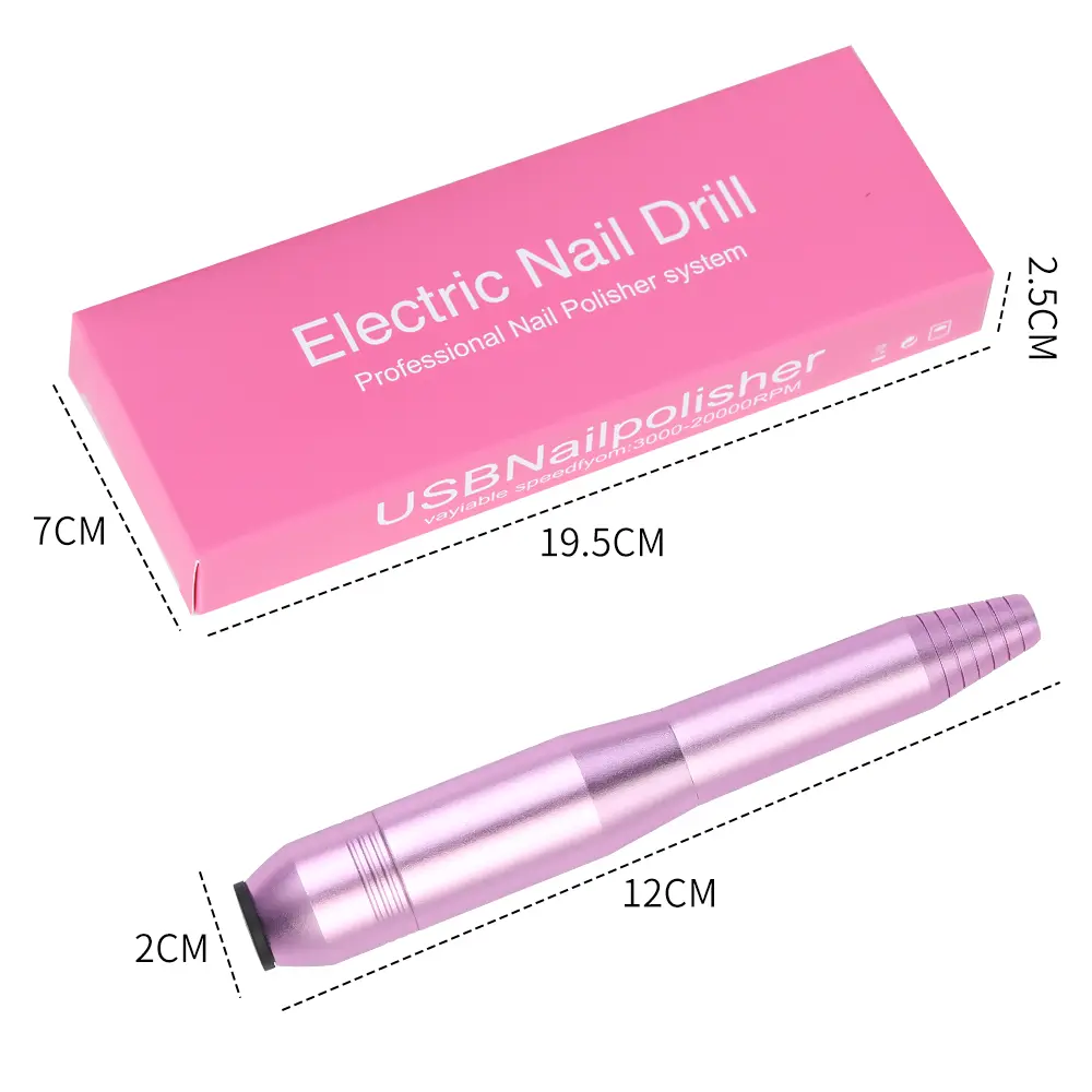LINMANDA High-Power Metal Electric Nail Sander Gel Polish Remover Tools Protable Nail Drill Machine Milling Cutter For Manicure