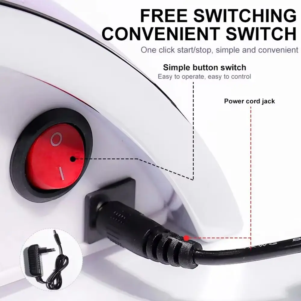 LINMANDA Nail Dust Collector for Acrylic Nails Vacuum Machine Dust Collector with 2 Powerful Nail Fan 2 Dust Bags Included