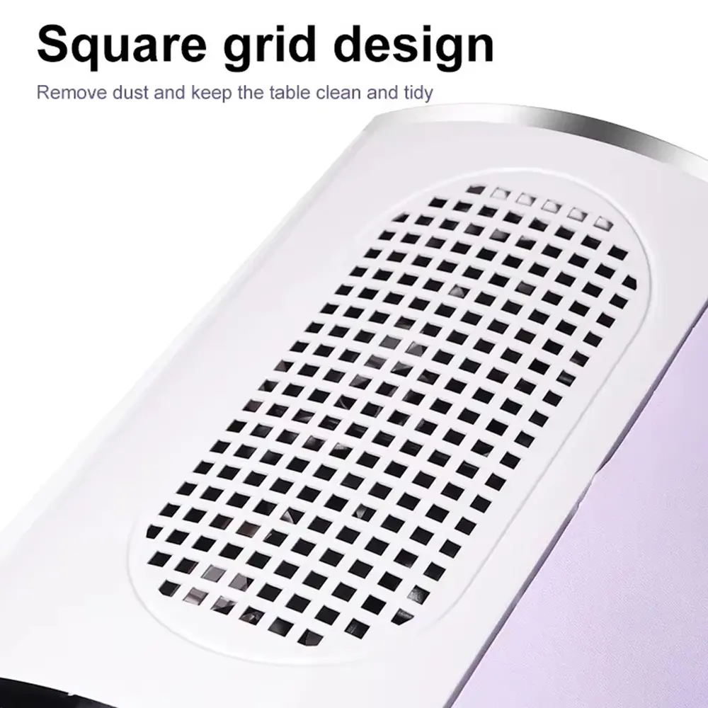 LINMANDA Nail Dust Collector for Acrylic Nails Vacuum Machine Dust Collector with 2 Powerful Nail Fan 2 Dust Bags Included