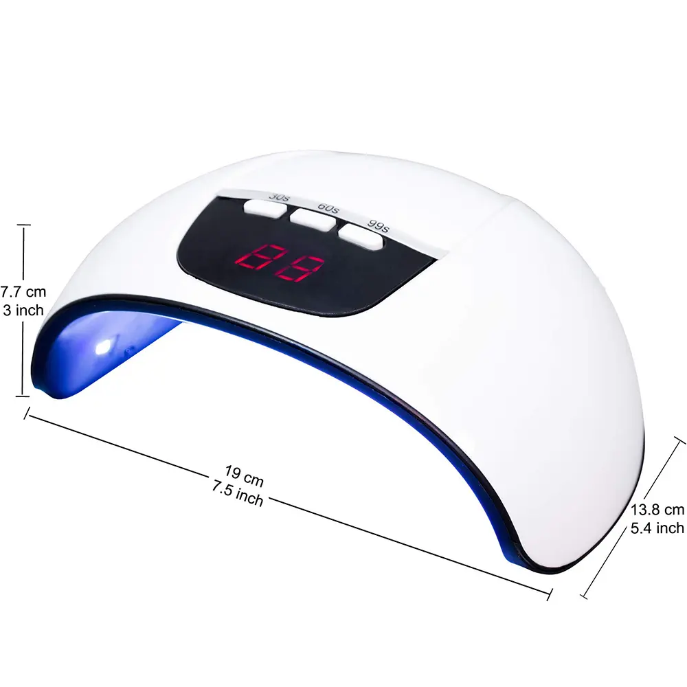 LINMANDA LED UV Lamp 54W Resin Curing Light Gel Nail Polish 3 Timer Setting Auto Sensor USB Powered for Novice DIY or Salon Use