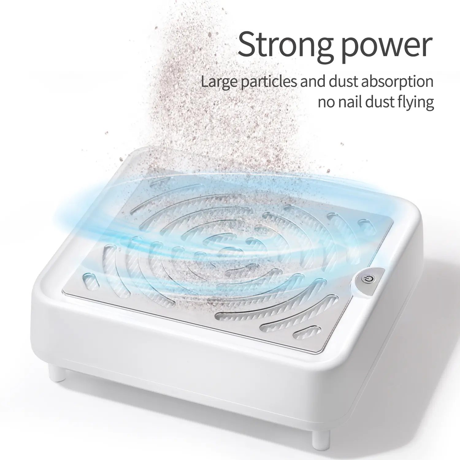 LINMANDA High Speed Nail Art Vacuum Dust Cleaner Machine Efficient Nail Dust Extractor for Manicure Salon Collector Gel Nails