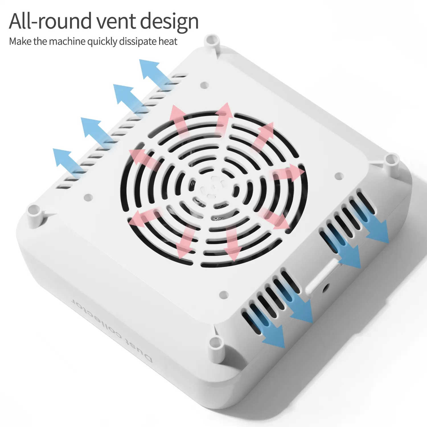 LINMANDA High Speed Nail Art Vacuum Dust Cleaner Machine Efficient Nail Dust Extractor for Manicure Salon Collector Gel Nails