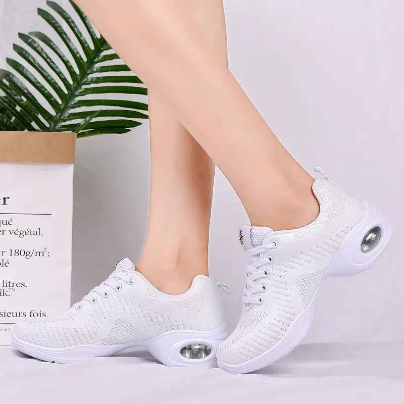 XIHAHA 2023 Girls Sneakers Dance Shoes for Women Woven Mesh Comfortable Modern Jazz Dancing Shoe Ladies Outdoor Sports Shoes