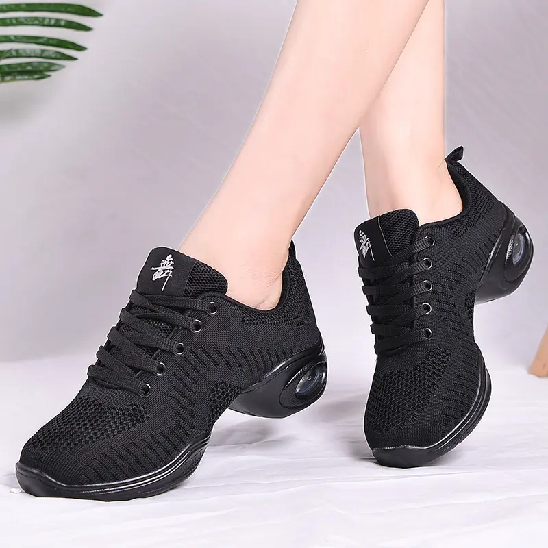XIHAHA 2023 Girls Sneakers Dance Shoes for Women Woven Mesh Comfortable Modern Jazz Dancing Shoe Ladies Outdoor Sports Shoes