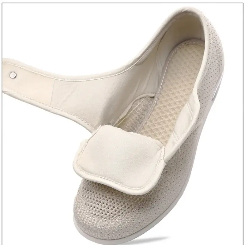 XIHAHA The elderly Orthopedics Wide Feet Swollen Shoes Thumb Eversion Adjusting Soft Comfortable Diabetic Shoe Mom dad  Shoes
