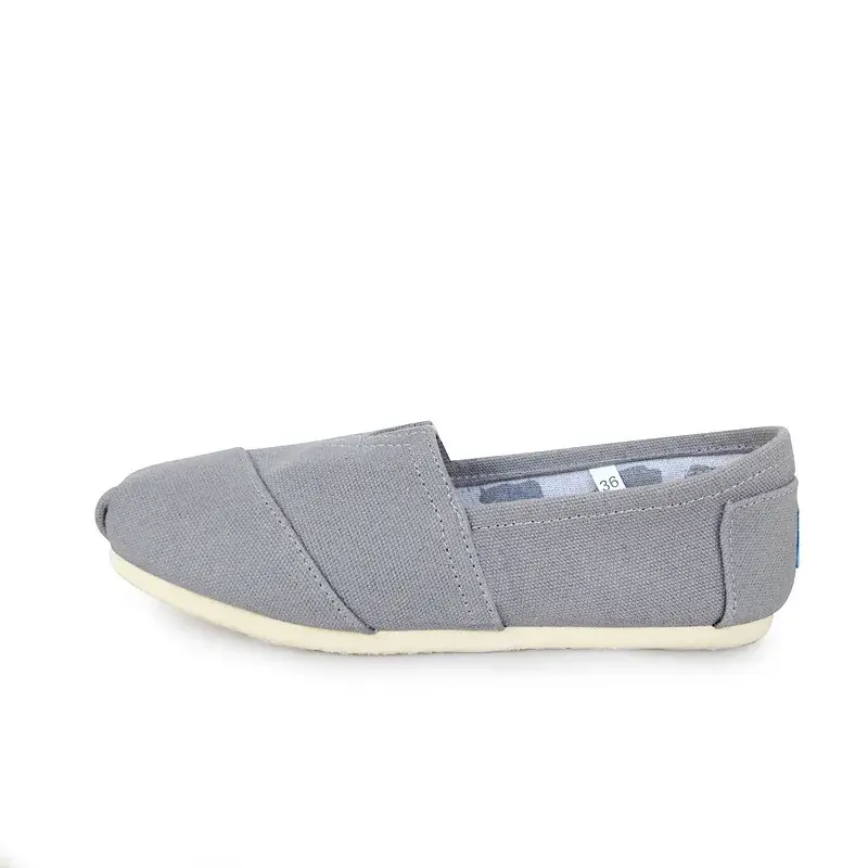 XIHAHA New Fashion Light Couple Canvas Shoes Latest Men Women Lazy Shoe Pure Color Woman Shoes Cloth Mary Girl  Sneaker
