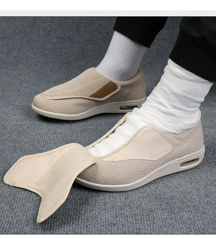 XIHAHA New Casual Orthopedics Wide Feet Swollen Shoes Thumb Eversion Adjusting Soft Comfortable Diabetic Shoe Walking Shoes
