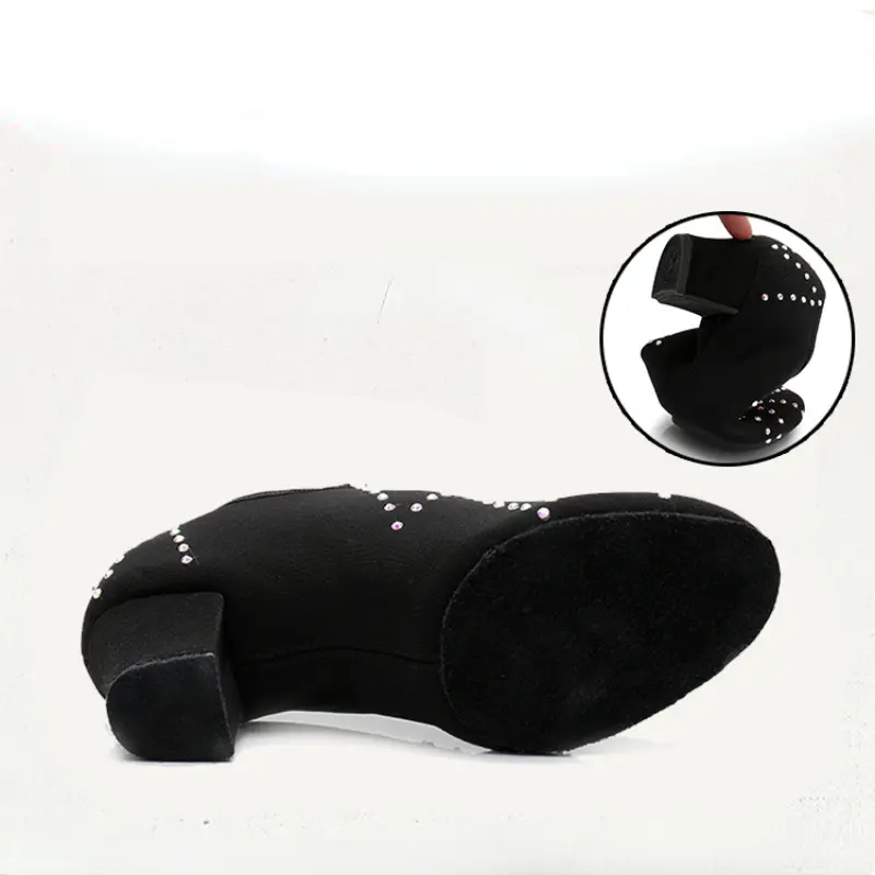 XIHAHA Jazz Modern Dance Shoes Woman Dance Sneakers for Girls Ladies Ballroom Dance Shoes Women with Close Toe 3/5cm Heels