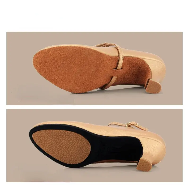 XIHAHA Fashion Modern Dance Shoes Women Girls Standard Dancing Shoe High Heeled Ballroom Latin Dance Shoes for Women 3.5 5 7CM