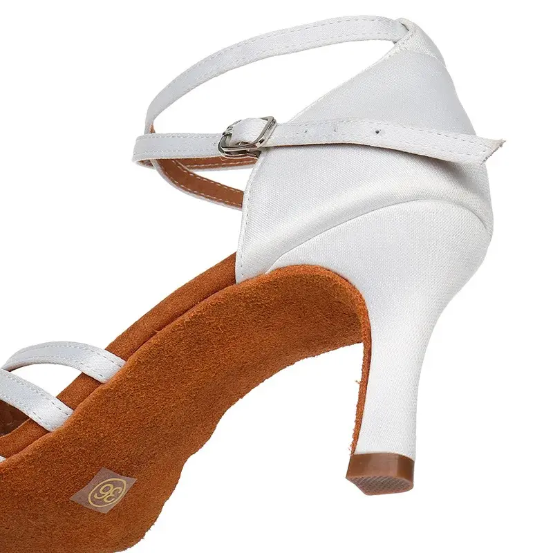 XIHAHA Women Dance Shoes Latin Woman PU+ Suede Salsa Dancing Shoes Glitter Professional Girls Dance Ballroom Soft Shoes