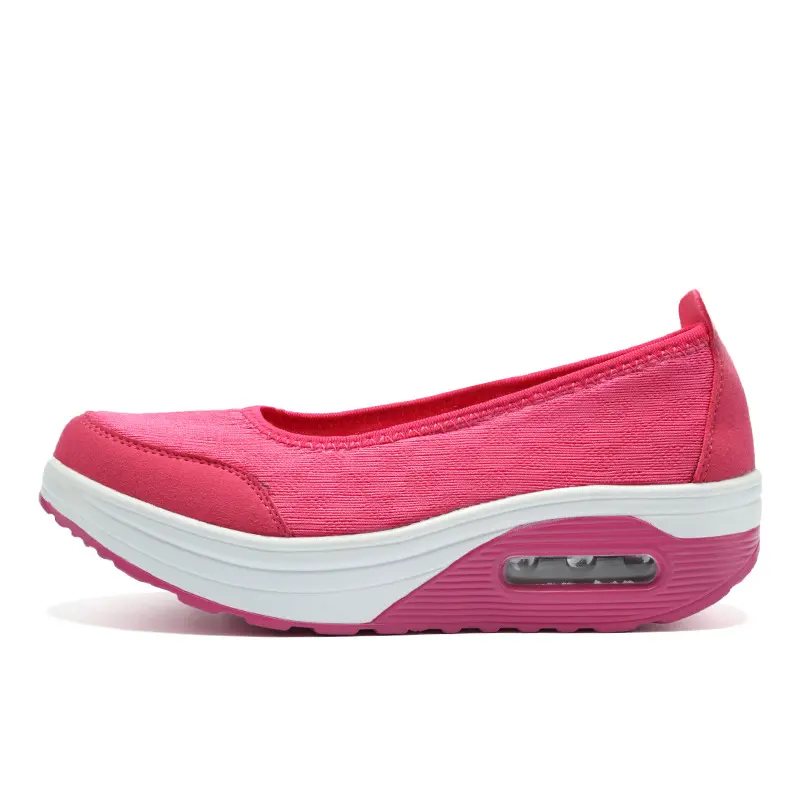 XIHAHA Casual Women's Walking Shoes Fashion Sneakers Breathable Air Cushion Woman Mesh Slip-on Shake Platform Shoes
