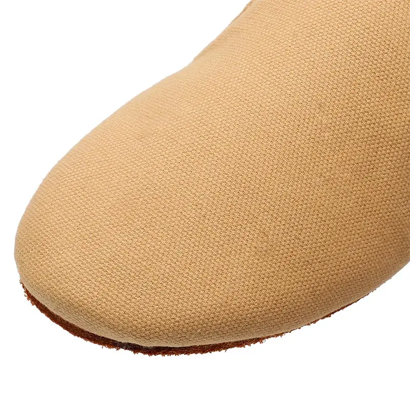 XIHAHA Flat Canvas Head Soft Ballet Women Shoes Slippers Ballet Belly Gym Yoga Dance Shoe Kids Woman Man Couple Shoes Sneaker