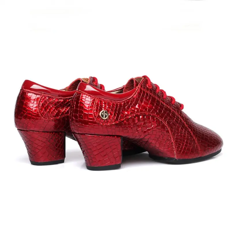 XIHAHA Woman's Sneakers Latin Dance Shoes Salsa Ballroom Shoe Soft Sole Breath Genuine Leather Women Practice Dance Heel Ladies