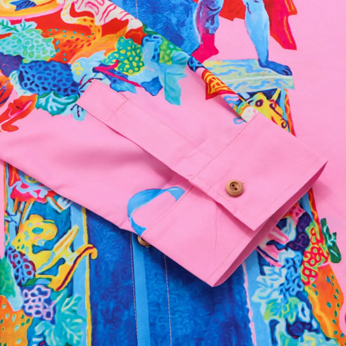 Men Fashion Button Shirts Printed Oversized Harajuku Streetwear Shirts Long Sleeve Loose Button Up Blouse for Male