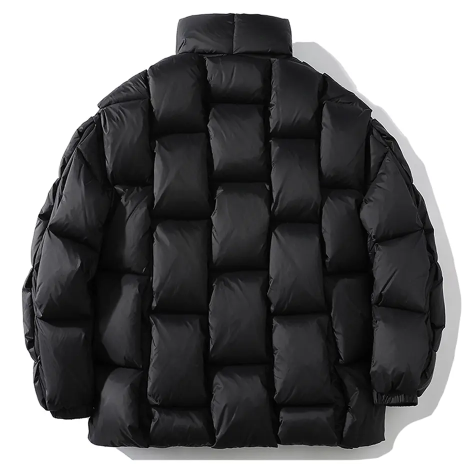 Winter Jackets Padded Coats Square Weave Puffer Jackets Luxury Designer Loose Parkas Harajuku Streetwear Bubble Jackets Unisex