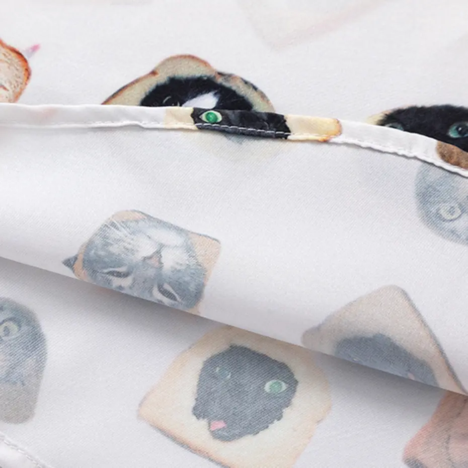 Funny Cat Printed Shirts 2024 Men Summer Fashion Loose Short Sleeve Shirts Button Up Blouse Harajuku Hip Hop Oversized Shirts