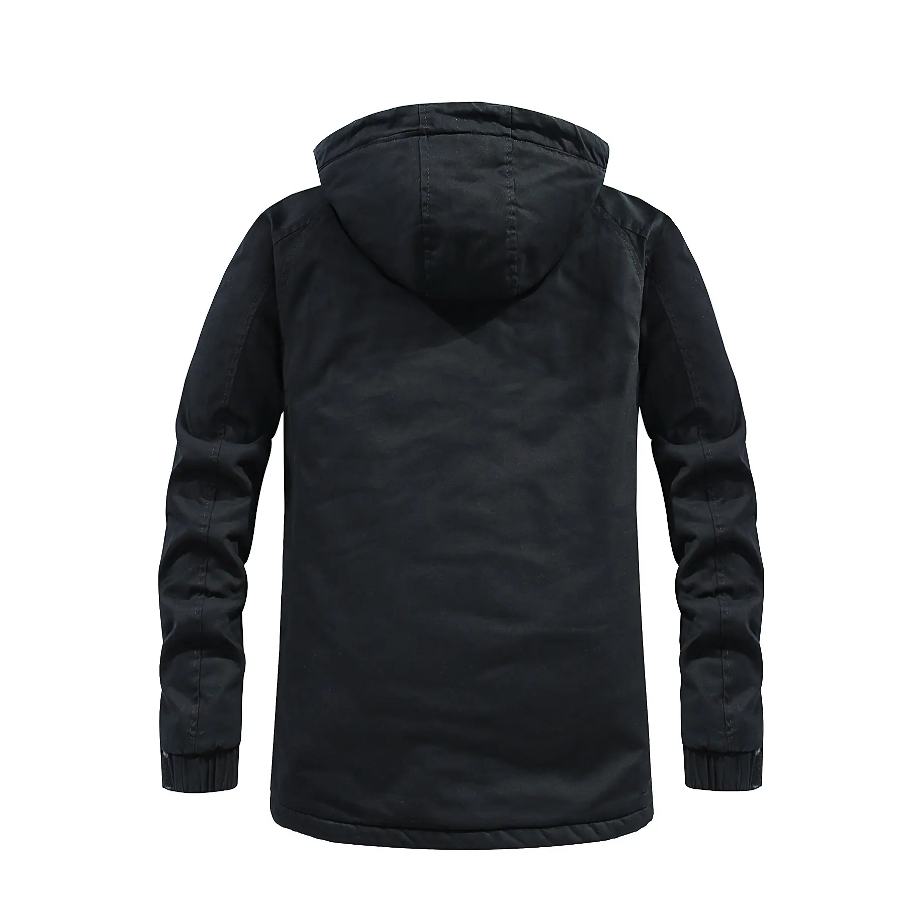 New Fashion Men Hooded Long Down Jackets Fleece Warm Parkas Winter Coats Quality Man Cotton Slim Medium Length Jackets Size 4XL