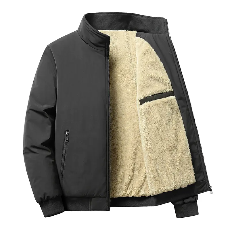 Size 8XL New Winter Men Fleece Warm Dowm Jackets Male Stand Collar Solid Business Casual Thicker Parkas Spring Slim Fit  Coats