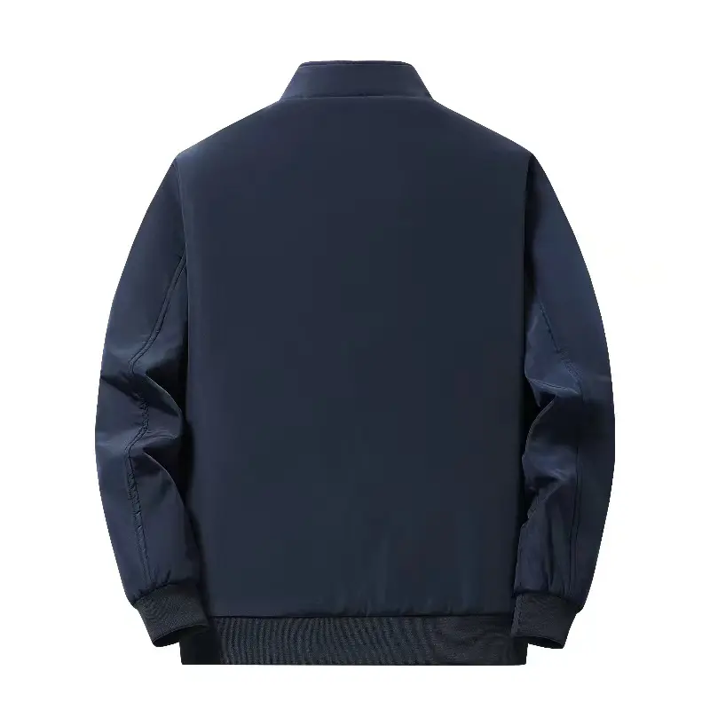 8XL New Winter Men Solid Stand Collar Business Coats Fleece Warm Down Jackets Male Casual Parkas Quality Man Slim Fit Jackets