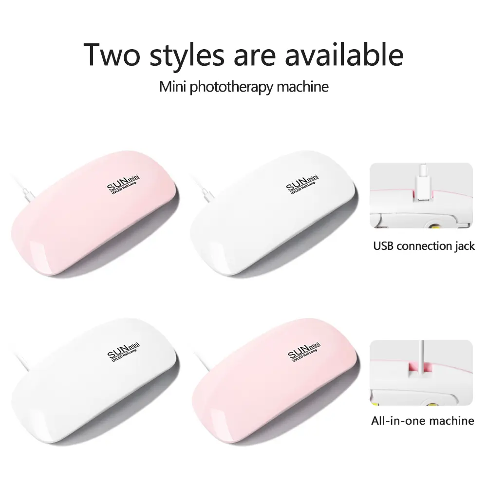 LINMANDA Mini LED Light Fast Curing Flash Cure Lamp USB Interface Folding Design Personal Manicure Home Travel Use UV Light