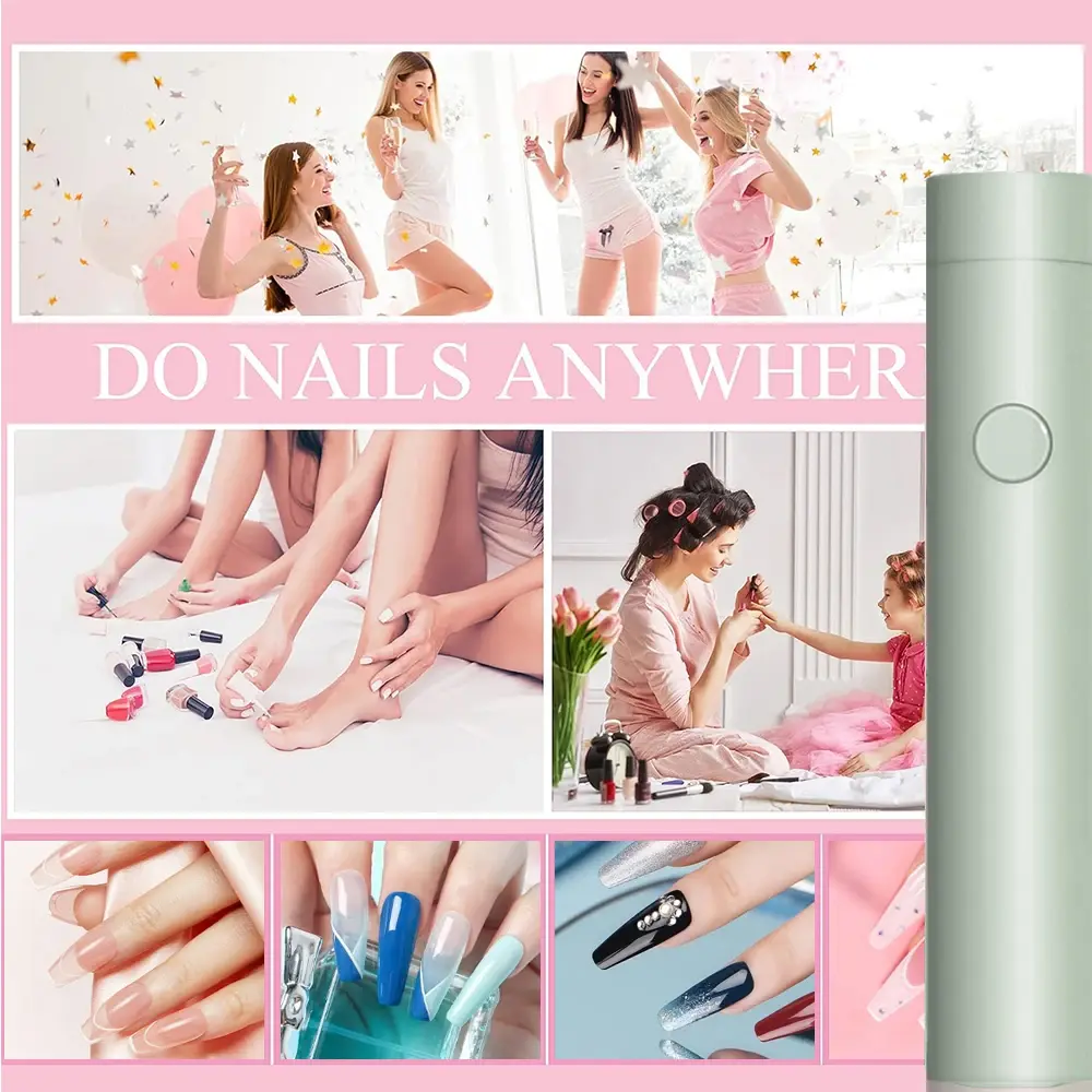LINMANDA UV LED Nail Lamp Machine Handheld Quick Drying Varnish Gel Polish  USB Rechargeable Nail Art Tool Home Travel Use