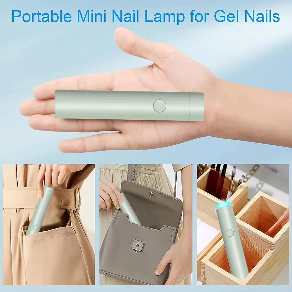LINMANDA UV LED Nail Lamp Machine Handheld Quick Drying Varnish Gel Polish  USB Rechargeable Nail Art Tool Home Travel Use
