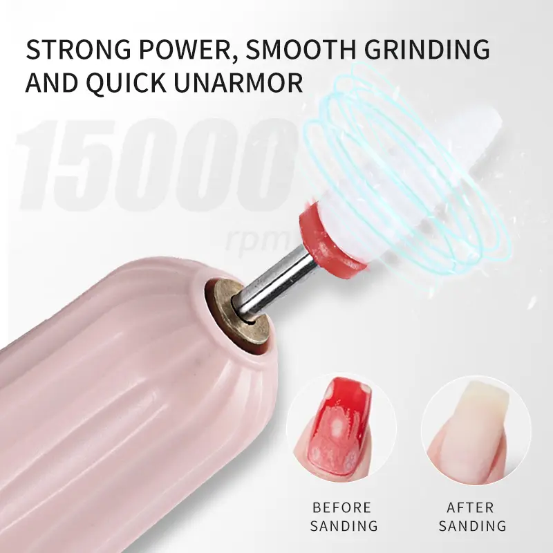 LINMANDA Cordless Nail Drill UV Nail Lamp 2 in 1 Electric Filer for Nails Nail Drill with Small UV Light for Gel Nails Kit
