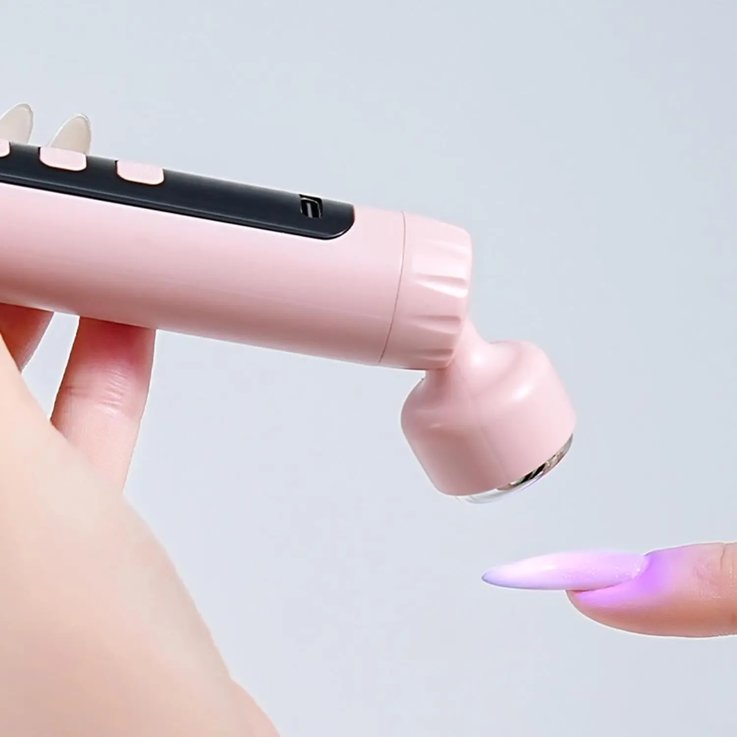 LINMANDA Cordless Nail Drill UV Nail Lamp 2 in 1 Electric Filer for Nails Nail Drill with Small UV Light for Gel Nails Kit