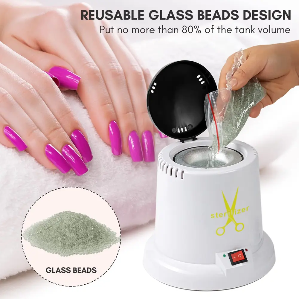 LINMANDA Nail Art Sterilizer Disinfect Machine Home Beauty Salon Equipment Cleaner Cleaning Machine for Nail Tools Nail Salon