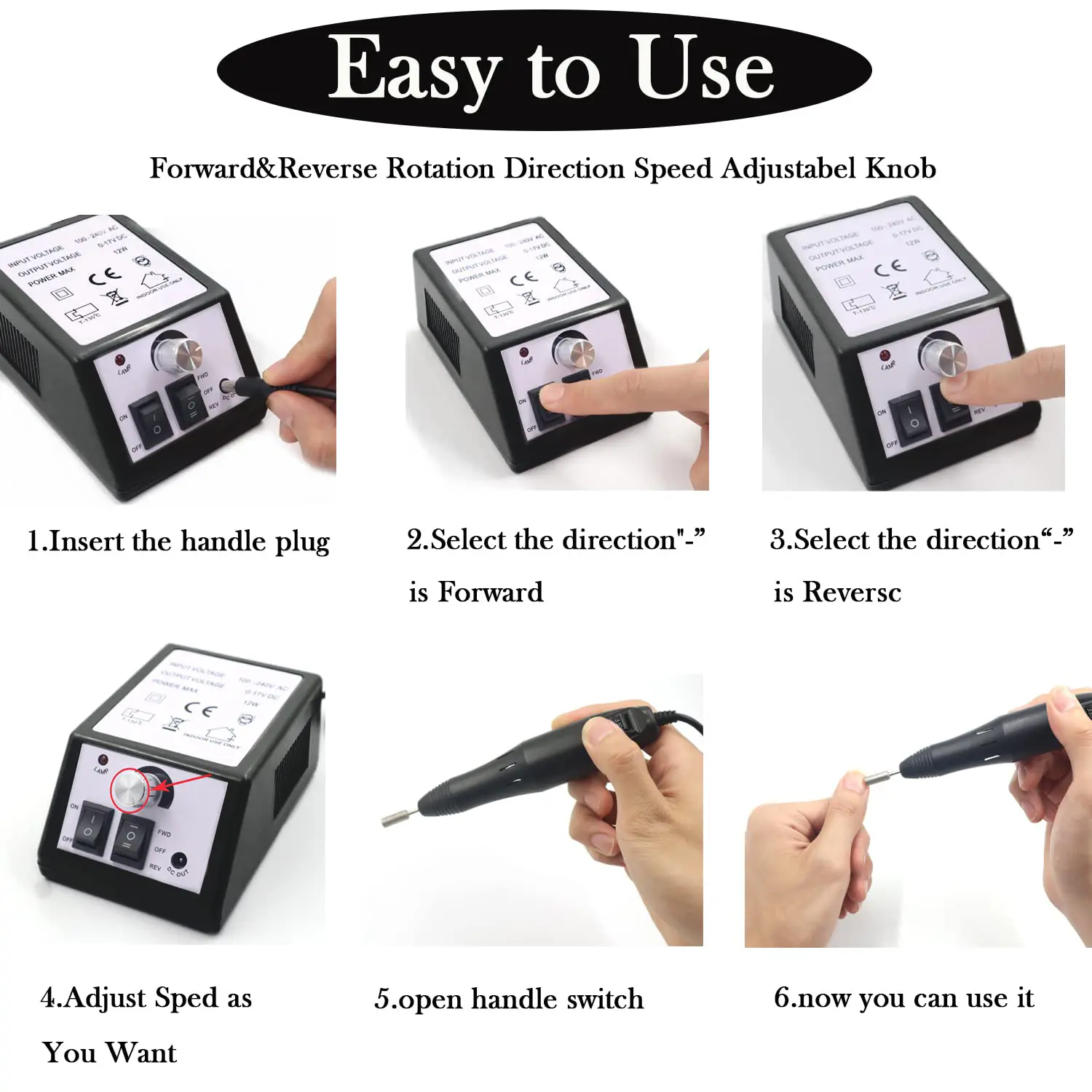 LINMANDA 20000RPM Electric Nail Drill Machine Manicure Nail Files Drill Bits Gel Polish Remover Tools With Nail Drill Bits