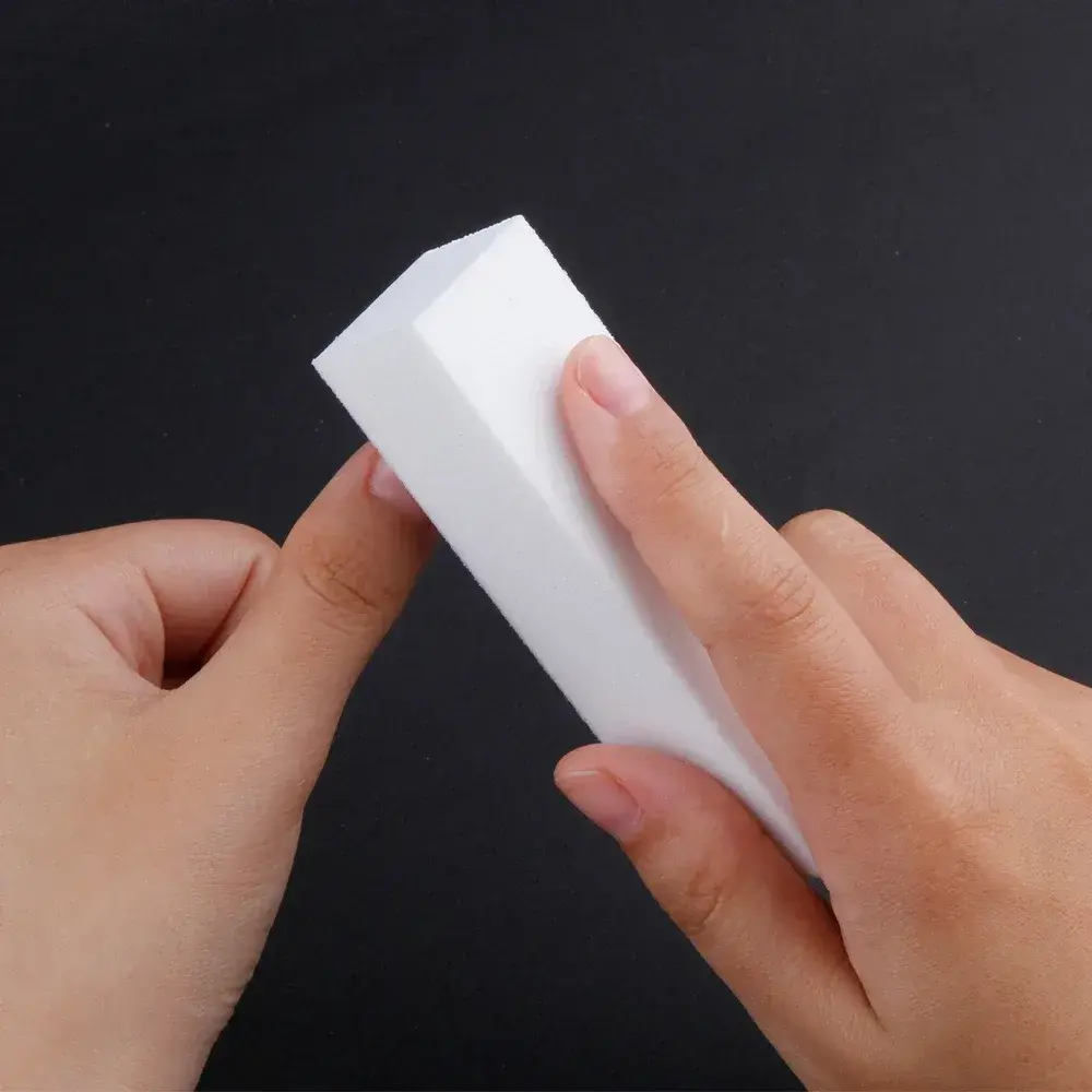 LINMANDA 10Pcs White Nail Buffer Block 4 Way Professional Nail Files and Buffer Nail Sanding Tools for Gel Natural Acrylic Nails