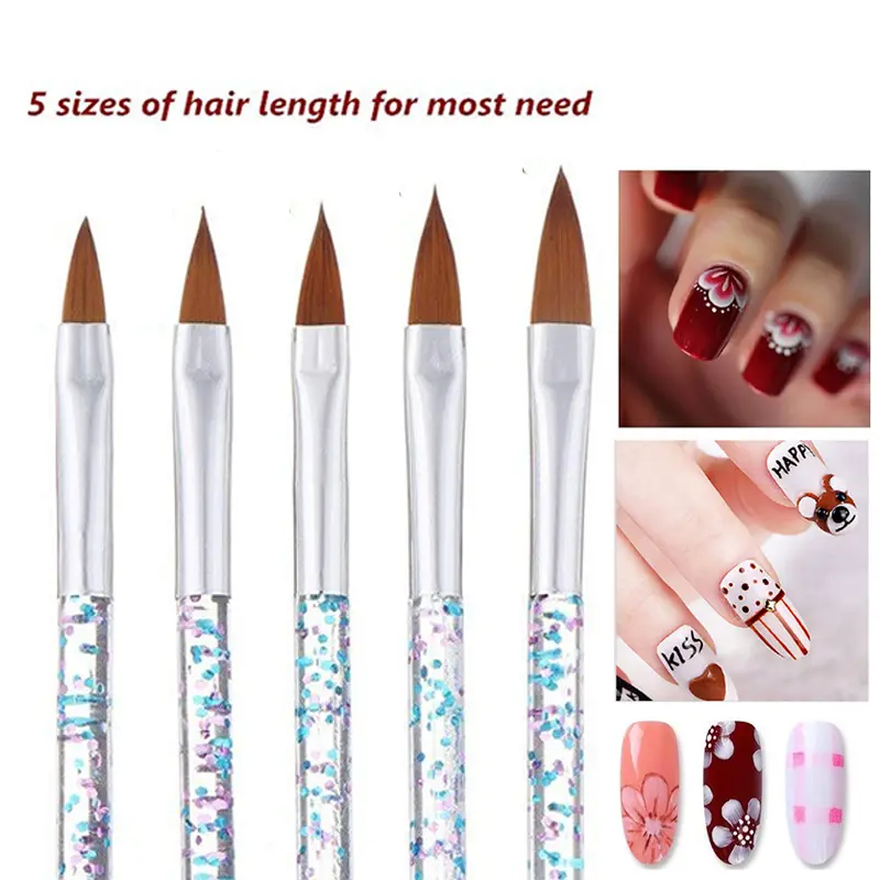 LINMANDA Nail Art Tool Set Nail Dotting Tools Nail Dust Brush Striping Nail Art Brushes Nail Drawing Pen for Nail Design