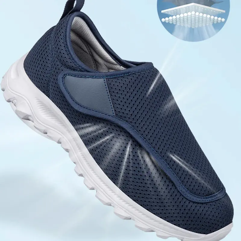 XIHAHA Women Man Orthopedic Shoe with Swollen Wide Feet and Hallux Valgus Adjusted Soft Comfortable Diabetic Walking Shoes