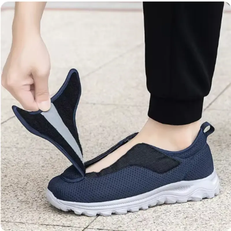 XIHAHA Women Man Orthopedic Shoe with Swollen Wide Feet and Hallux Valgus Adjusted Soft Comfortable Diabetic Walking Shoes