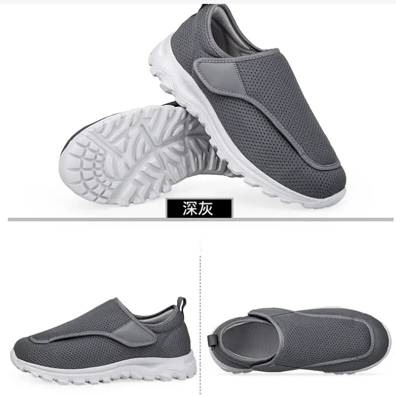XIHAHA Women Man Orthopedic Shoe with Swollen Wide Feet and Hallux Valgus Adjusted Soft Comfortable Diabetic Walking Shoes