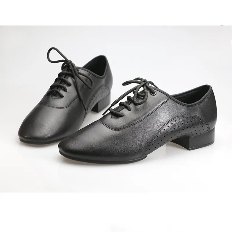 XIHAHA Fashion Men's Dance-Shoes Boy/Man Latin Ballroom Modern Tango Jazz Dancing Shoes Genuine Leather  Dance Soft Rubber Sole