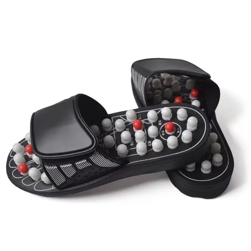 XIHAHA Spin Acupoint Massage Slippers Sandal for Men Women Feet Chinese Acupressure Therapy Medical Rotating Foot Shoes