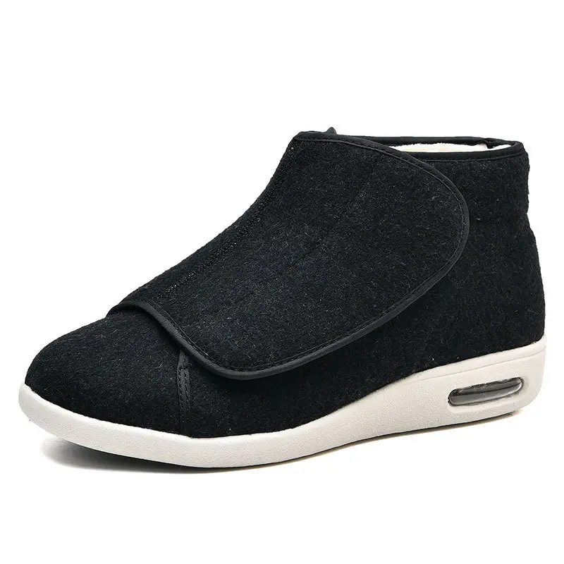 Fashion Walking Shoes Winter Velvet Orthopedics Wide Feet Swollen Shoes  Eversion Adjusting Soft Comfortable Diabetic Shoes