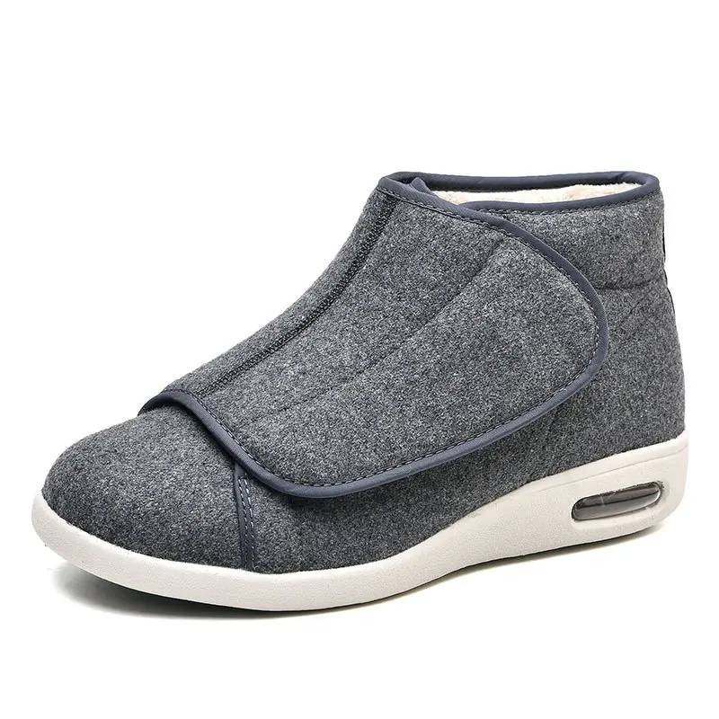 Fashion Walking Shoes Winter Velvet Orthopedics Wide Feet Swollen Shoes  Eversion Adjusting Soft Comfortable Diabetic Shoes