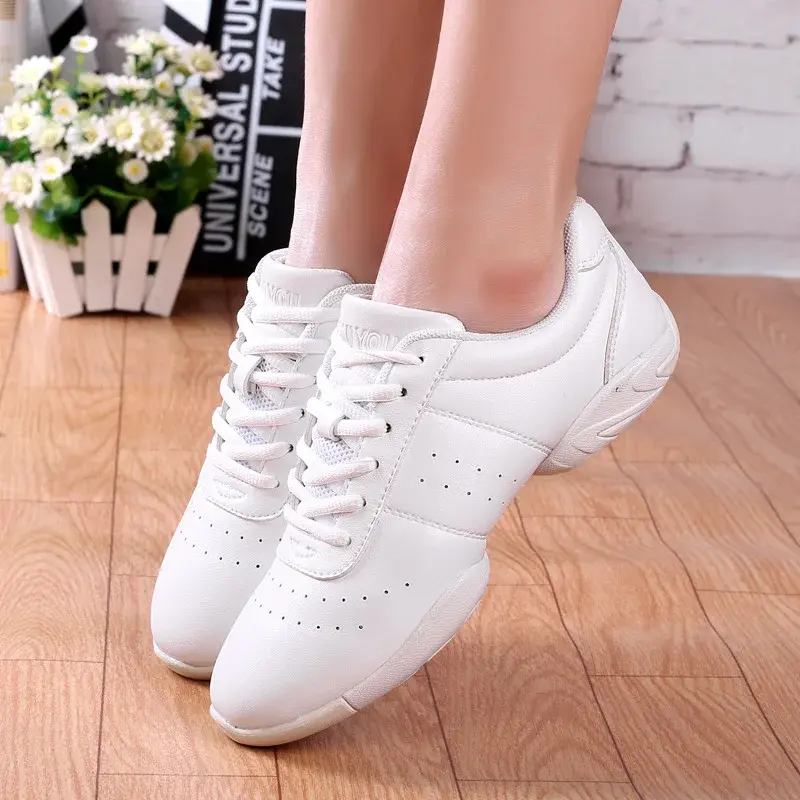 Men Women Couples Kids' Competitive Aerobics Soft Bottom Fitness Shoes Jazz Shoes Professional Training Dance Sneakers Children