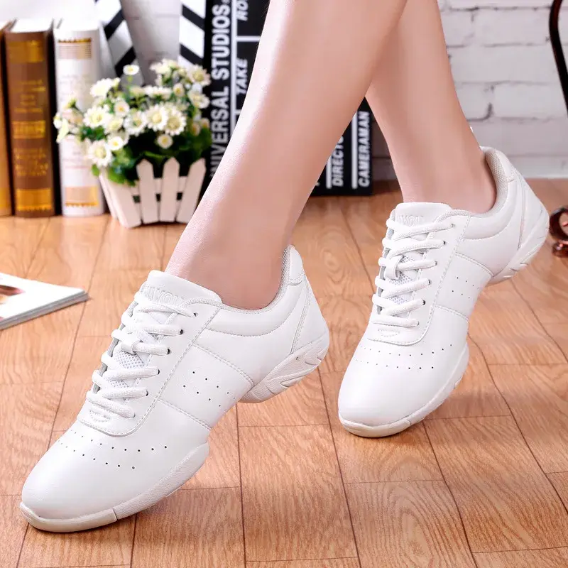 Men Women Couples Kids' Competitive Aerobics Soft Bottom Fitness Shoes Jazz Shoes Professional Training Dance Sneakers Children