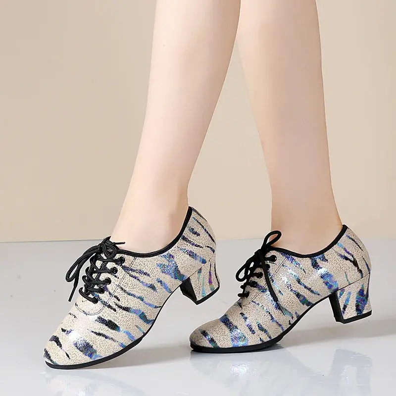 XIHAHA New Fashion Women Ballroom Dance Shoes Woman Tango Latin Dancing Shoes Gorgeous Ladies' Wedding Party Dance Shoes 3.5/5CM